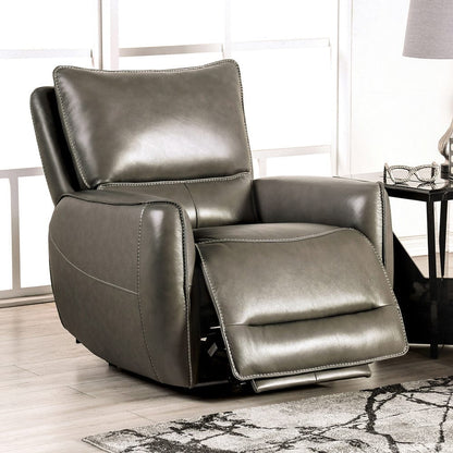 Furniture of America - Phineas Power Recliner in Gray - CM9921GY-CH-PM View 1