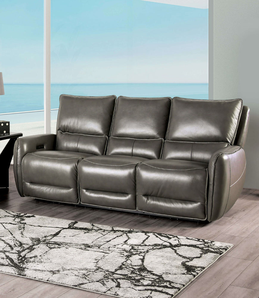 Furniture of America - Phineas Power Sofa in Gray - CM9921GY-SF-PM View 1