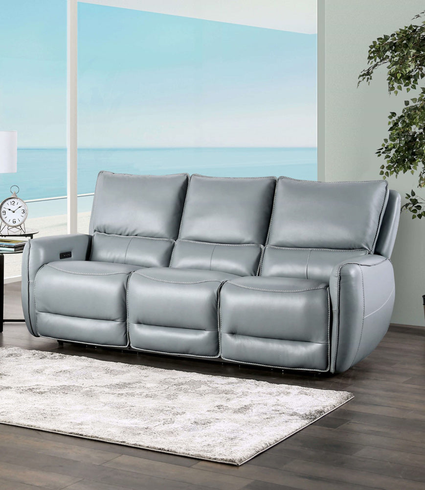 Furniture of America - Phineas Power Sofa in Pale Blue - CM9921PB-SF-PM View 1