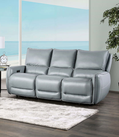 Furniture of America - Phineas Power Sofa in Pale Blue - CM9921PB-SF-PM View 1