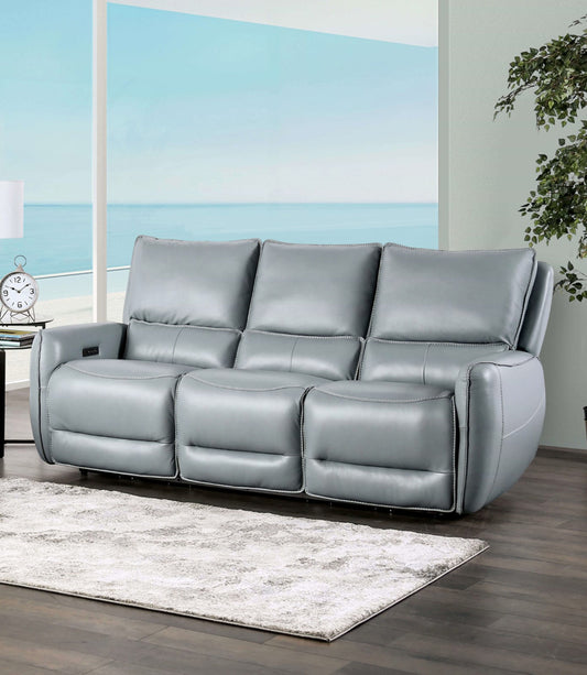 Furniture of America - Phineas Power Sofa in Pale Blue - CM9921PB-SF-PM View 1