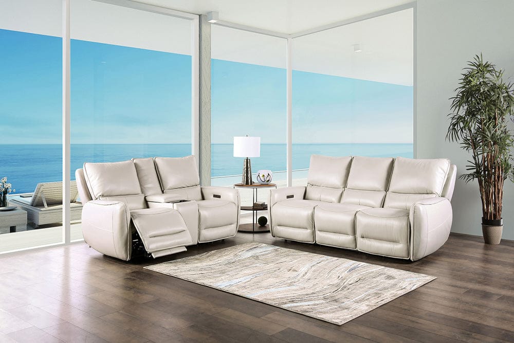 Furniture of America - Phineas Power Sofa + Loveseat in Beige - CM9921ST-PM-2PC View 1