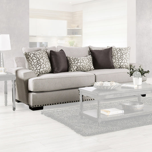 Furniture of America - Picotee Sofa in Light Gray/Charcoal - SM1279-SF View 1