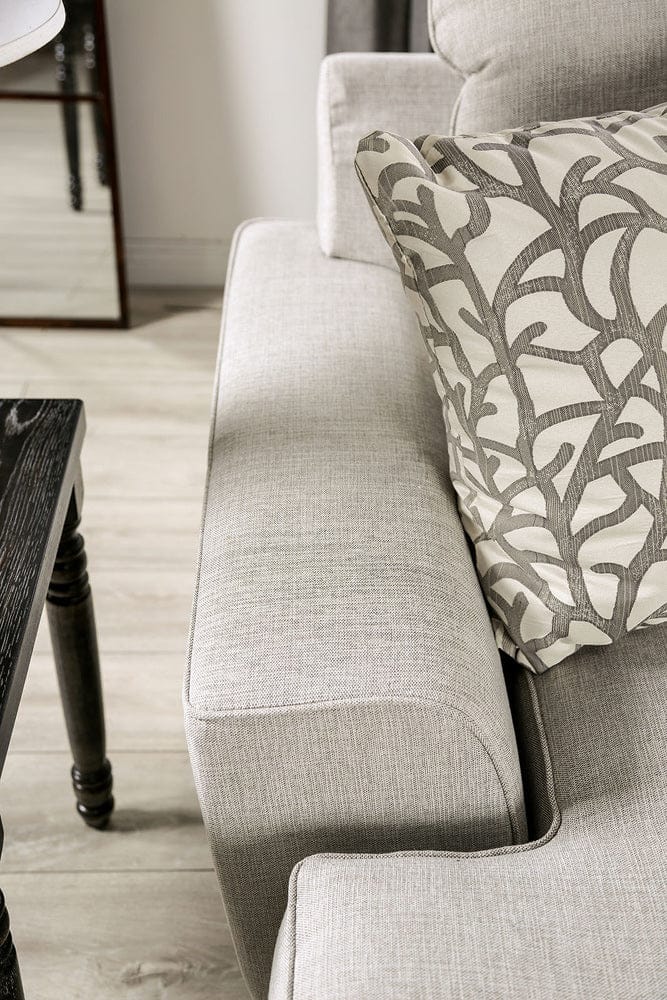 Furniture of America - Picotee Sofa + Loveseat in Light Gray/Charcoal - SM1279-2PC View 5