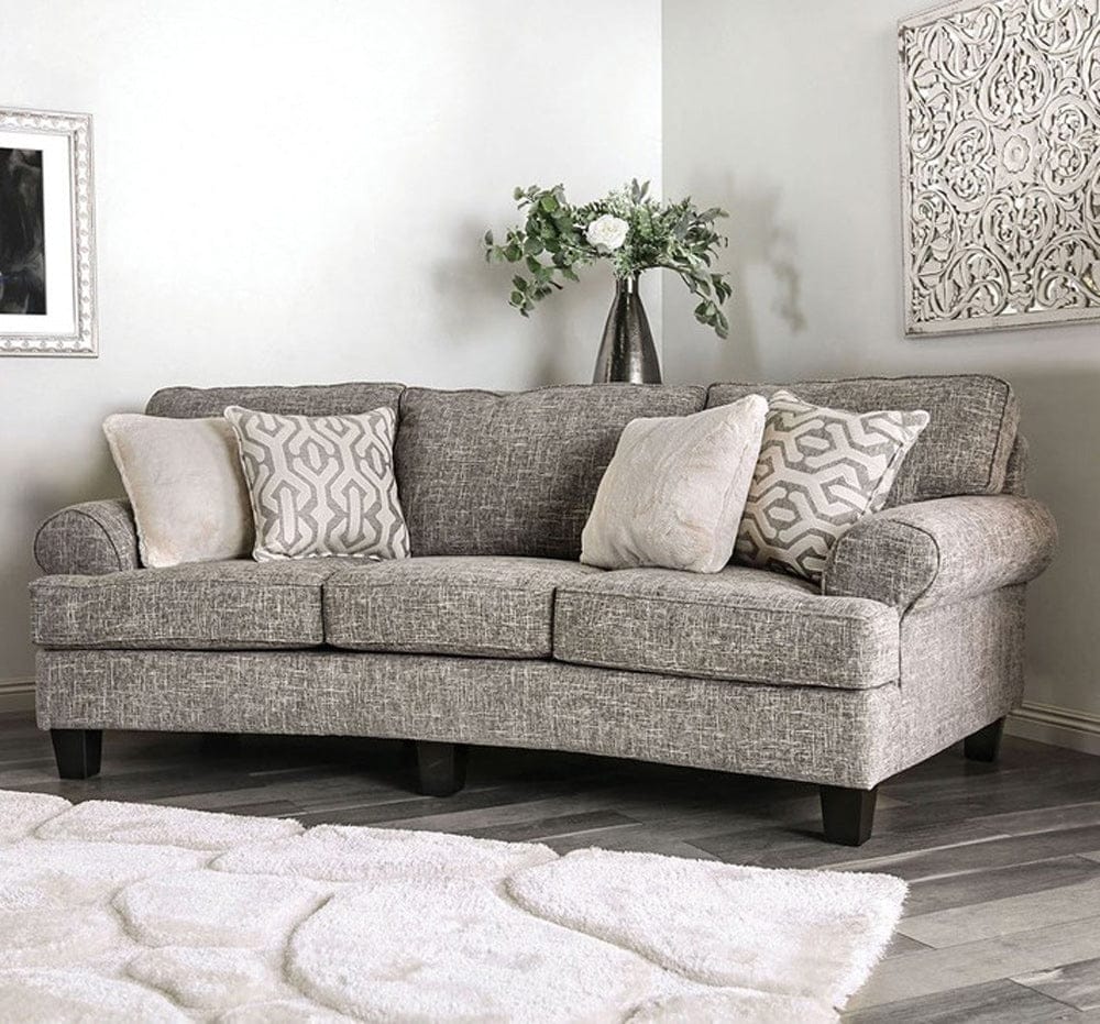 Furniture of America - Pierpont Sofa in Gray - SM8012-SF View 1