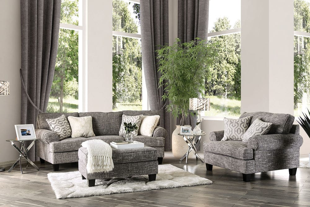 Furniture of America - Pierpont Sofa in Gray - SM8012-SF View 2