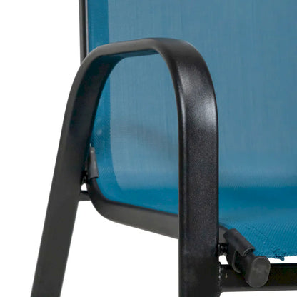 Furniture of America - Pierro - Stacking Chair (2/Stack), Blue - LA-D013BL-2PK view 3