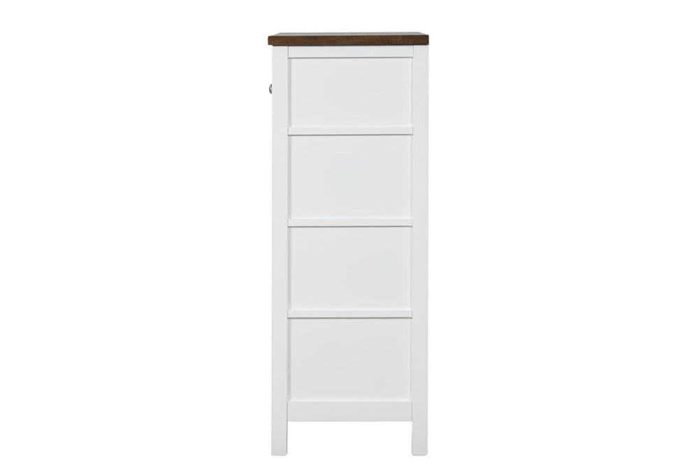 Furniture of America - Pinetop Chest in White/Dark Brown - FM7171WH-C View 4