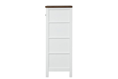 Furniture of America - Pinetop Chest in White/Dark Brown - FM7171WH-C View 4
