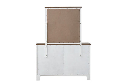 Furniture of America - Pinetop Dresser in White/Dark Brown - FM7171WH-D View 5