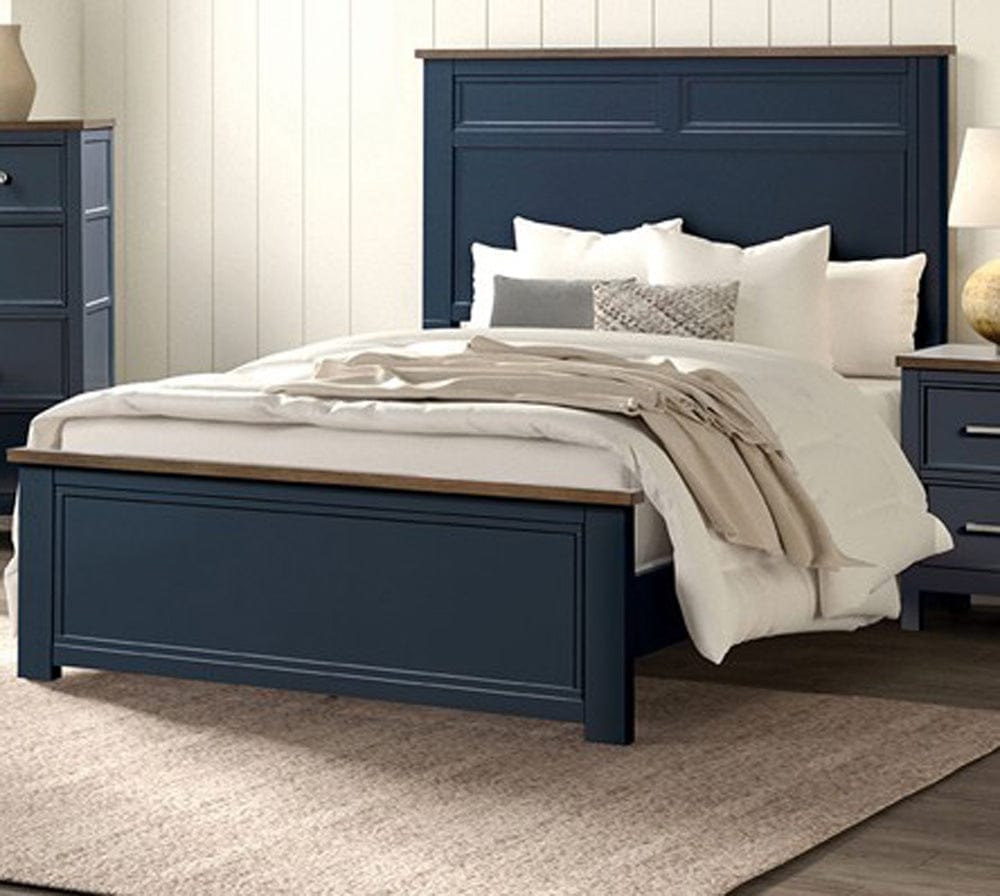 Furniture of America - Pinetop Full Bed in Blue/Dark Brown - FM7171BL-F-BED View 1
