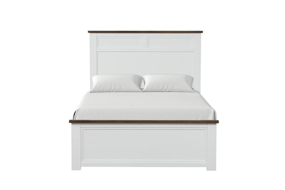 Furniture of America - Pinetop Twin Bed in White/Dark Brown - FM7171WH-T-BED View 3