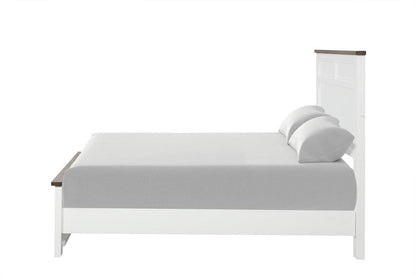 Furniture of America - Pinetop Twin Bed in White/Dark Brown - FM7171WH-T-BED View 4