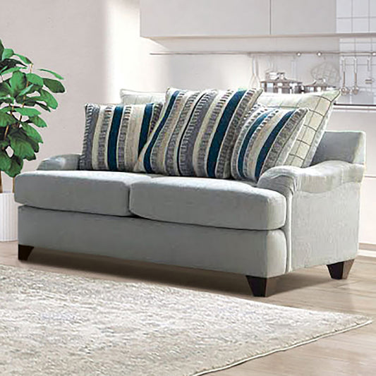 Furniture of America - Plaistow Loveseat in Gray - SM5189-LV View 1