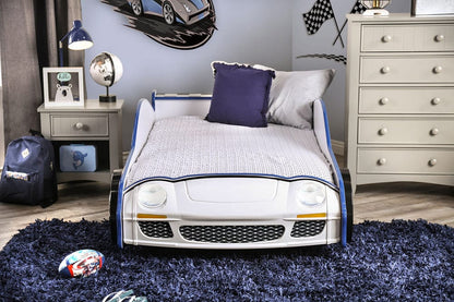Furniture of America - Poe Twin Bed in White/Blue - CM7640-BED View 3