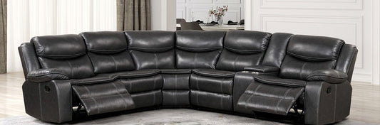 Furniture of America - Pollux Sectional in Dark Gray - CM6982DG-SECT View 1