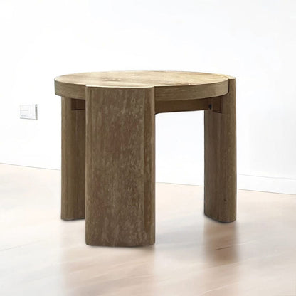 Furniture of America - Poltimore Round End Table in Oak - FM4220AK-E View 1