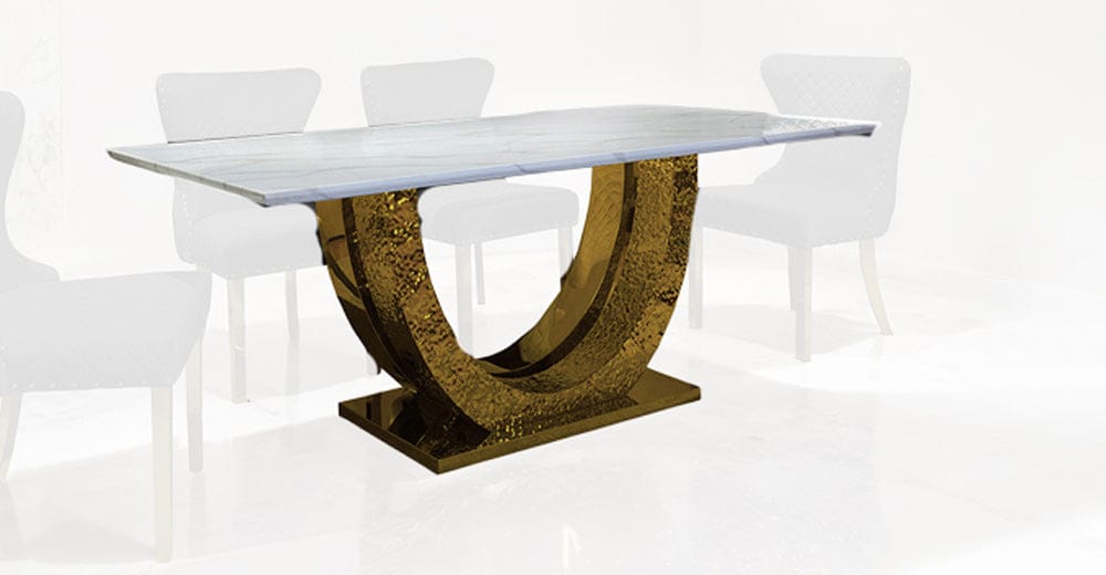 Furniture of America - Portanova Dining Table in Gold - FM33003GD-T-TABLE View 1