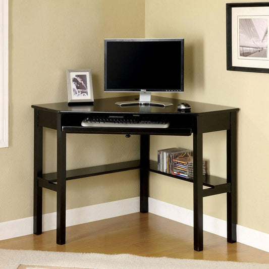 Furniture of America - Porto Corner Desk in Black - CM-DK6643 View 1