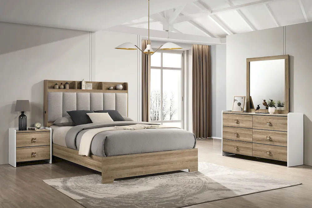 Furniture of America - Posey - 5 Pc. Queen Bedroom Set w/ 2NS - FM72031AK-Q-5PC-2NS view 1