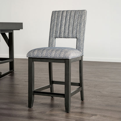 Furniture of America - Potton Counter Ht. Chair Set of 2 in Blue Gray - FM3425BL-PC-2PK View 1