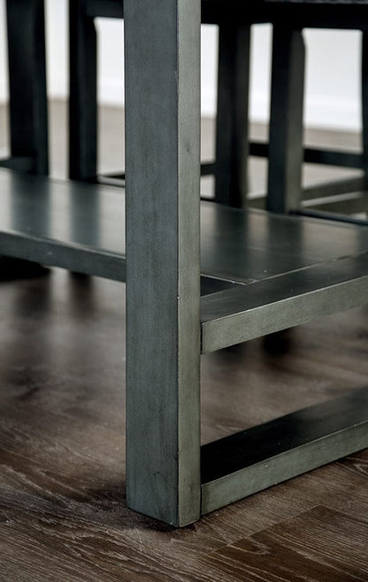 Furniture of America - Potton Counter Ht. Table in Gray - FM3425GY-PT-TABLE View 4