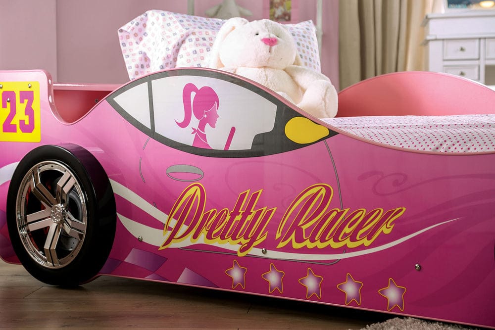 Furniture of America - Pretty Girl Car Bed Twin Bed in Pink - CM7642-BED View 3