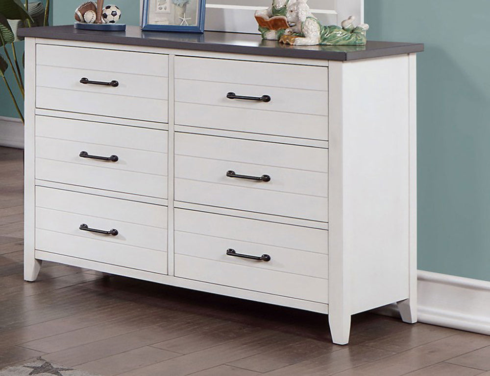 Furniture of America - Priam Dresser in White/Gray - CM7467WH-D View 1
