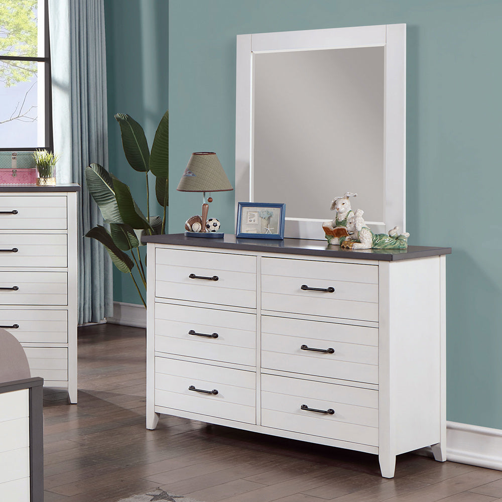 Furniture of America - Priam Dresser in White/Gray - CM7467WH-D View 2