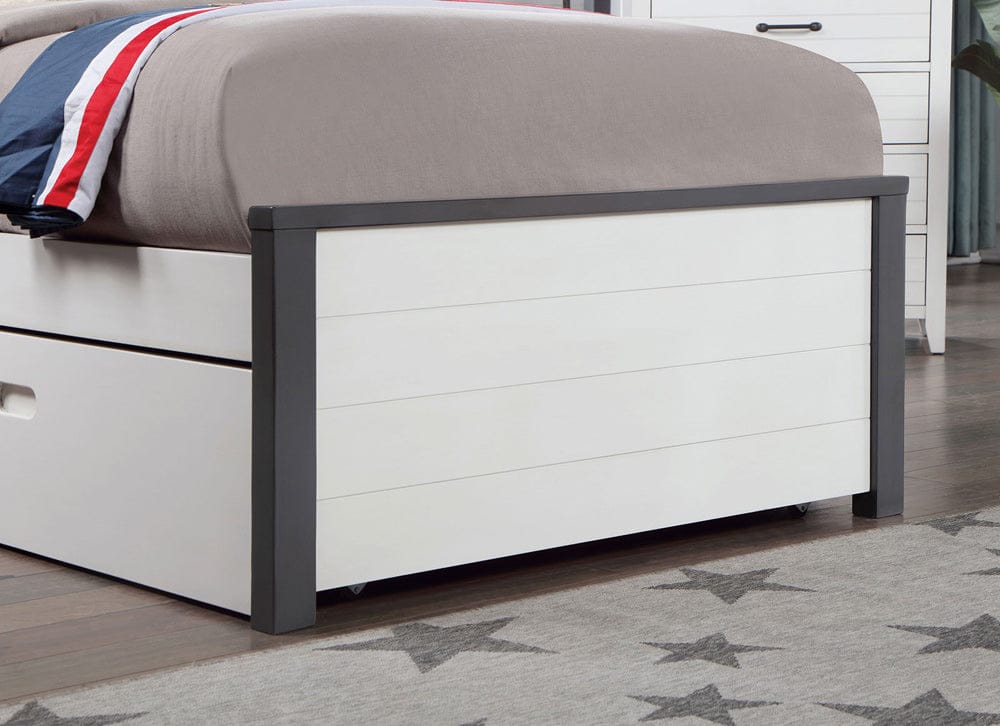 Furniture of America - Priam Twin Bed in White/Gray - CM7467WH-T-BED View 4