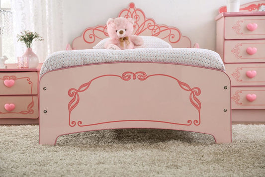 Furniture of America - Princess Crown Single Bed Twin Bed in Pink - CM7632-BED View 2