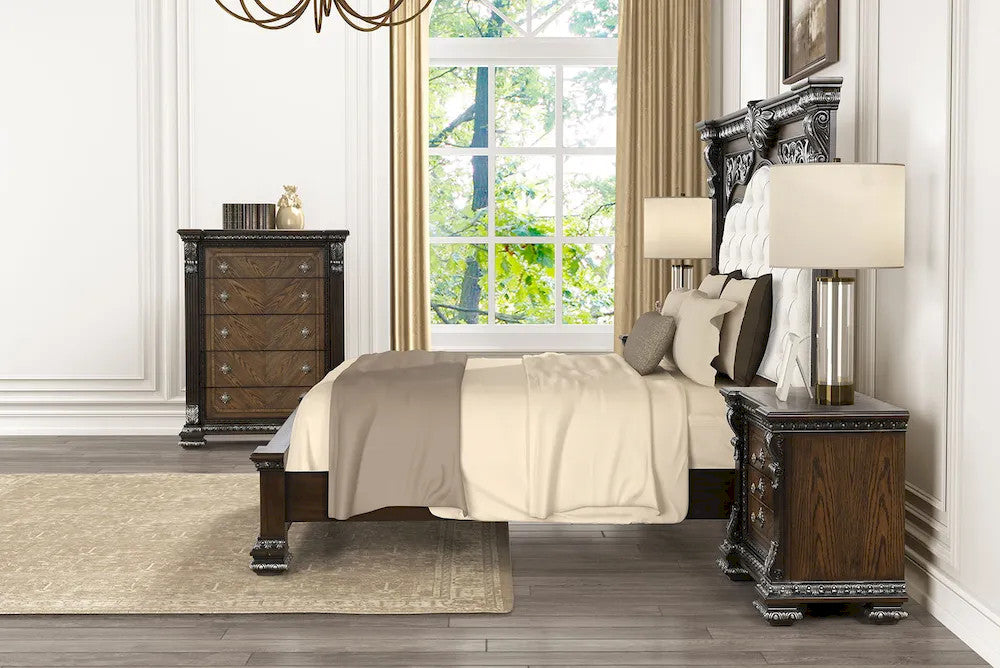 Furniture of America - Promenade - 3 Pc. Queen Bedroom Set - Espresso - FM70002DB-Q-4PC view 3
