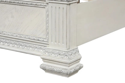 Furniture of America - Promenade - 4 Pc. Queen Bedroom Set w/ 2NS - Wire Brushed White - FM70001WH-Q-5PC-2NS view 7