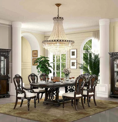 Furniture of America - Promenade - 6 Pc. Dining Table Set (2AC+4SC) - FM31002DB-T-7PC view 1