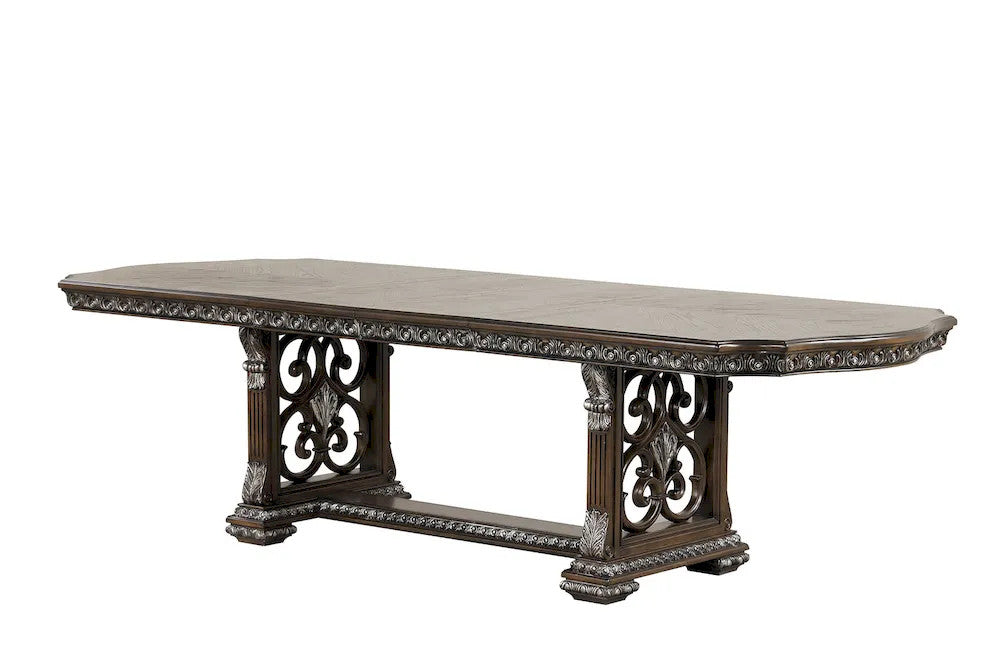 Furniture of America - Promenade - 6 Pc. Dining Table Set (2AC+4SC) - FM31002DB-T-7PC view 4