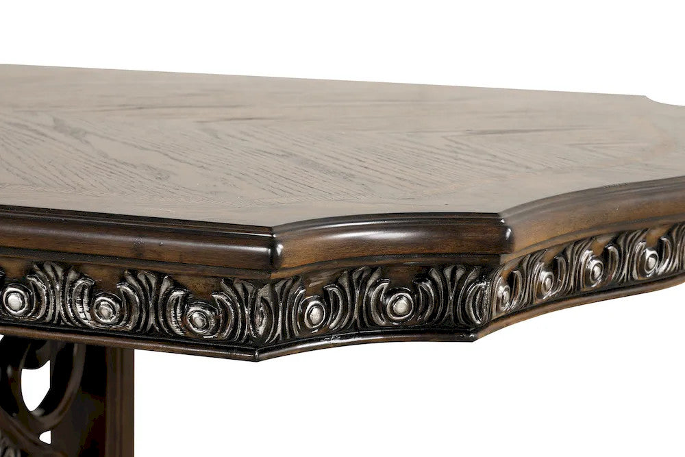 Furniture of America - Promenade - 6 Pc. Dining Table Set (2AC+4SC) - FM31002DB-T-7PC view 9