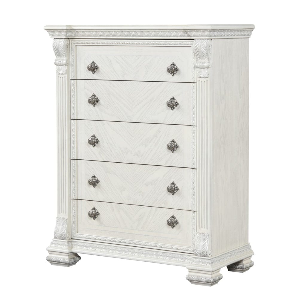 Furniture of America - Promenade Chest in Wire Brushed White - FM70001WH-C View 1