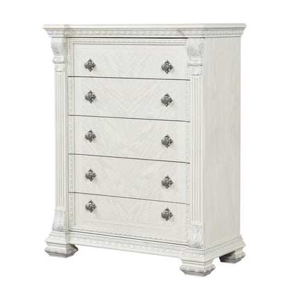 Furniture of America - Promenade Chest in Wire Brushed White - FM70001WH-C View 1