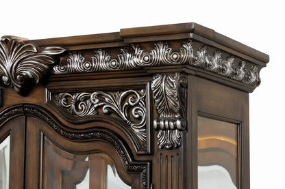 Furniture of America - Promenade Curio Cabinet in Dark Brown - FM31002DB-CR View 3