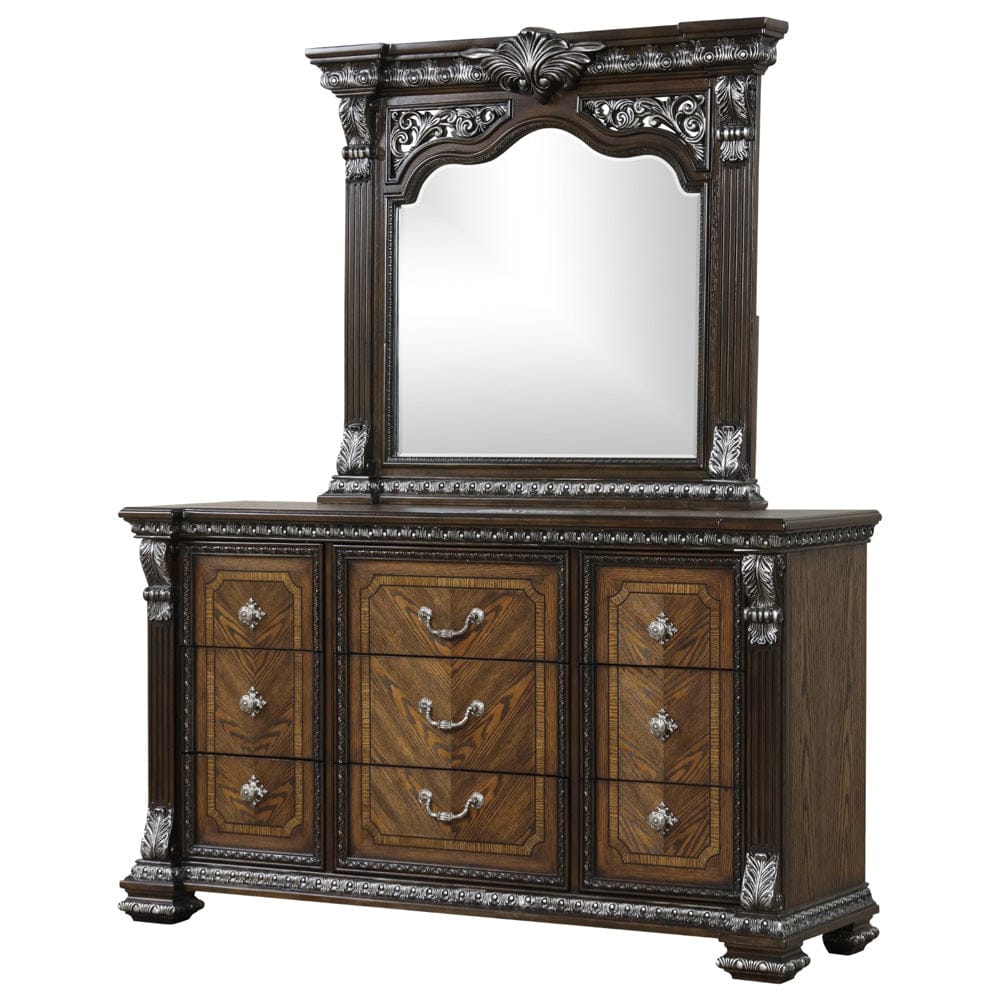 Furniture of America - Promenade Dresser w/Jewelry Box in Espresso - FM70002DB-D View 3