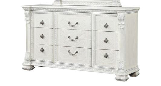 Furniture of America - Promenade Dresser w/Jewelry Box in Wire Brushed White - FM70001WH-D View 2