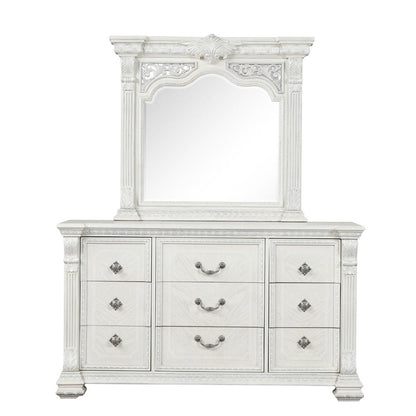 Furniture of America - Promenade Dresser w/Jewelry Box in Wire Brushed White - FM70001WH-D View 3