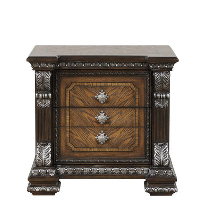 Furniture of America - Promenade Nightstand w/ Hidden Drawer USB A-C in Espresso - FM70002DB-N View 2