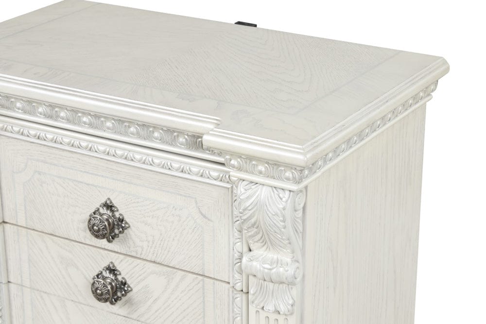 Furniture of America - Promenade Nightstand w/ Hidden Drawer USB A-C in Wire Brushed White - FM70001WH-N View 8