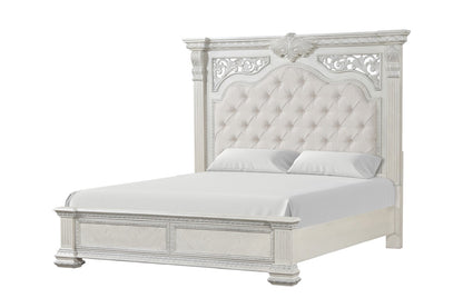 Furniture of America - Promenade Queen Bed in Wire Brushed White - FM70001WH-Q-BED View 1