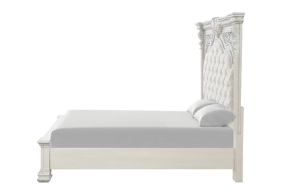 Furniture of America - Promenade Queen Bed in Wire Brushed White - FM70001WH-Q-BED View 6