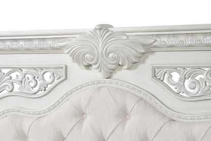 Furniture of America - Promenade Queen Bed in Wire Brushed White - FM70001WH-Q-BED View 8