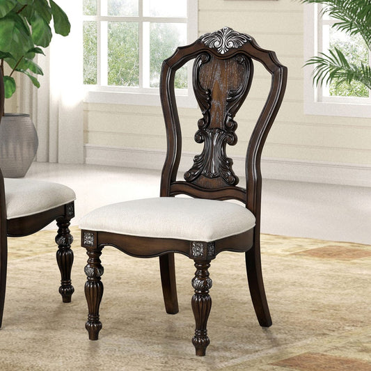 Furniture of America - Promenade Side Chair Set of 2 in Dark Brown - FM31002DB-SC-2PK View 1