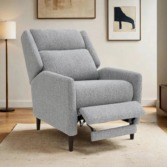 Furniture of America - Psyche - Pushback Recliner, Gray - FM-AC6009GY view 1