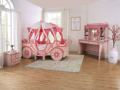 Furniture of America - Pumpkin Carriage Bed Twin Bed in Pink - CM7630-BED View 4